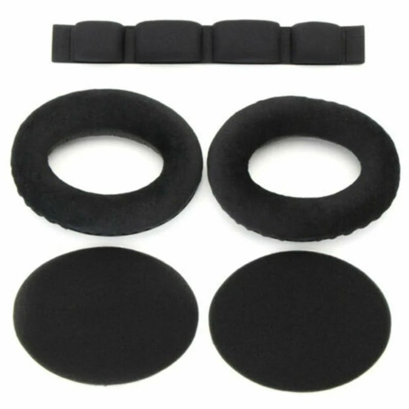 Velour Ohrpolster Kopfband für Sennheiser Kopfhörer HD545, HD580, HD600, HD650, HD660