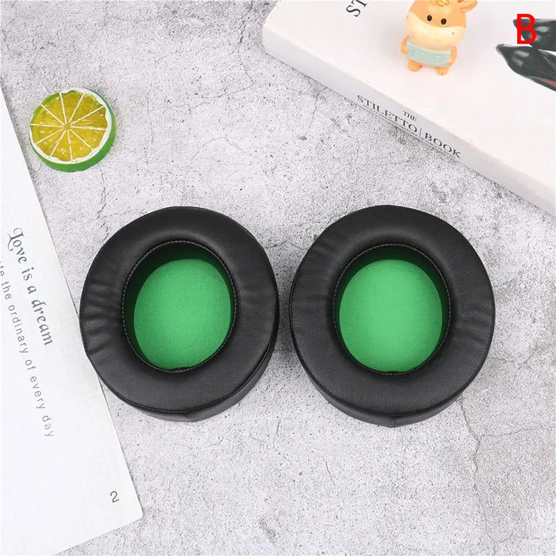 Ohrpolster Ear Pads für Razer Kraken Pro 7.1 V2 Gaming Headset schwarz grün