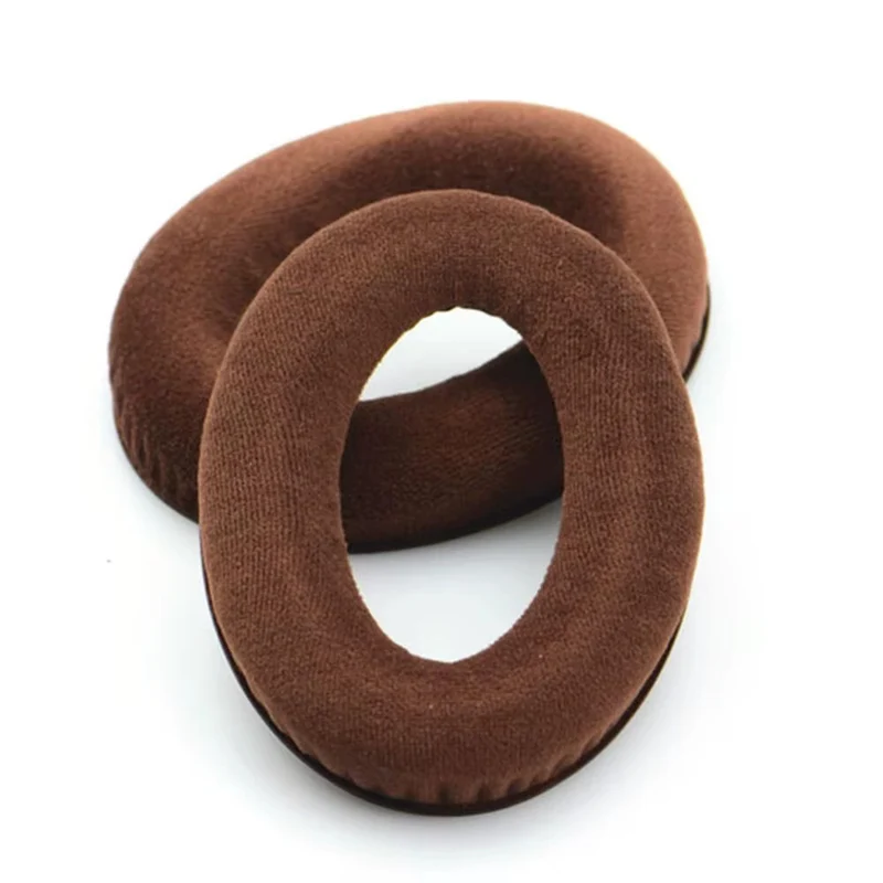 Velour Ohrpolster Braun für Sennheiser Kopfhörer HD599 HD598 HD569 HD559