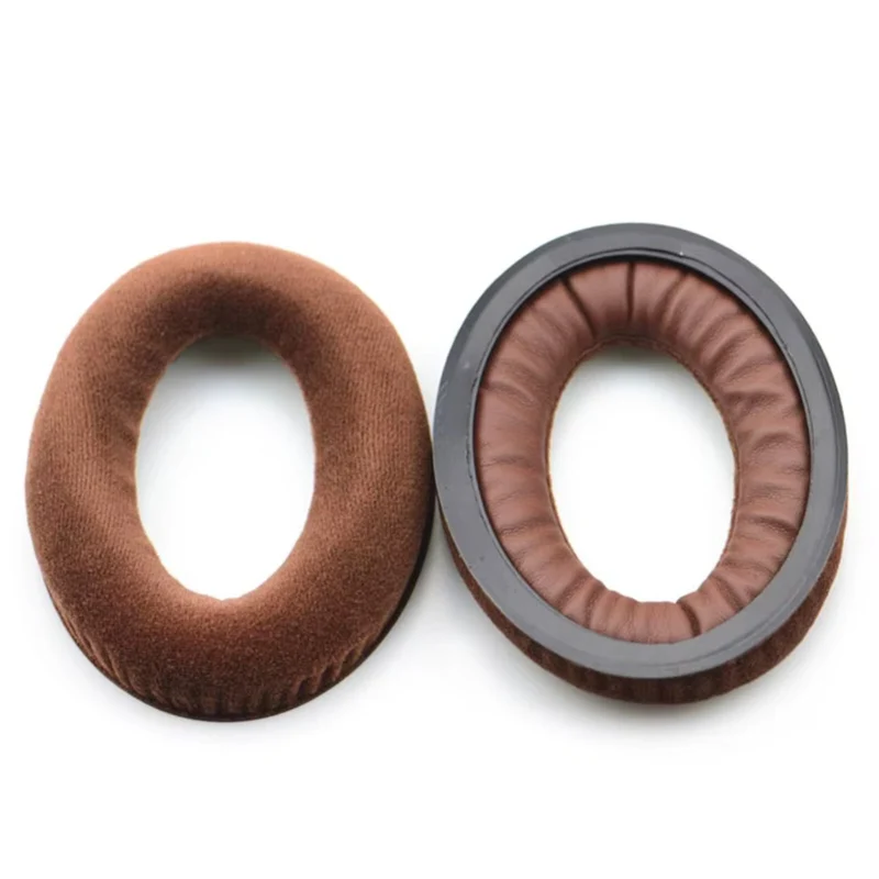 Velour Ohrpolster Braun für Sennheiser Kopfhörer HD599 HD598 HD569 HD559