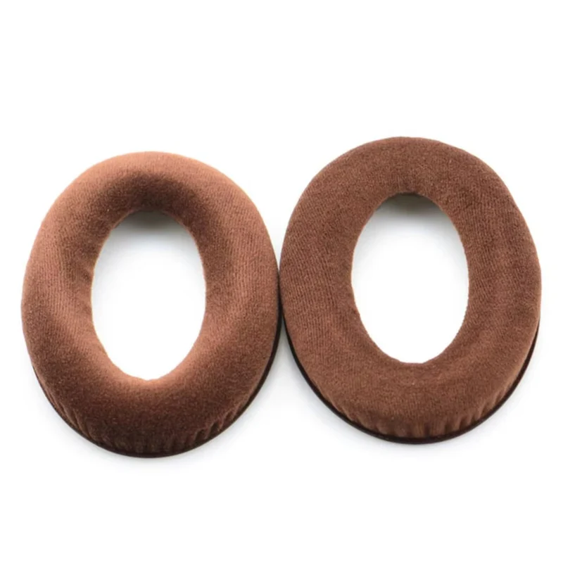 Velour Ohrpolster Braun für Sennheiser Kopfhörer HD599 HD598 HD569 HD559
