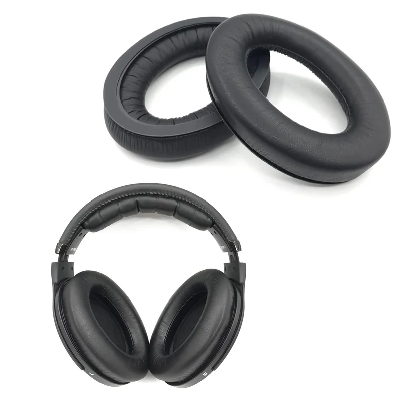 Kunstleder Ohrpolster Sennheiser Kopfhörer HD559 HD569 HD598 HD599 schwarz