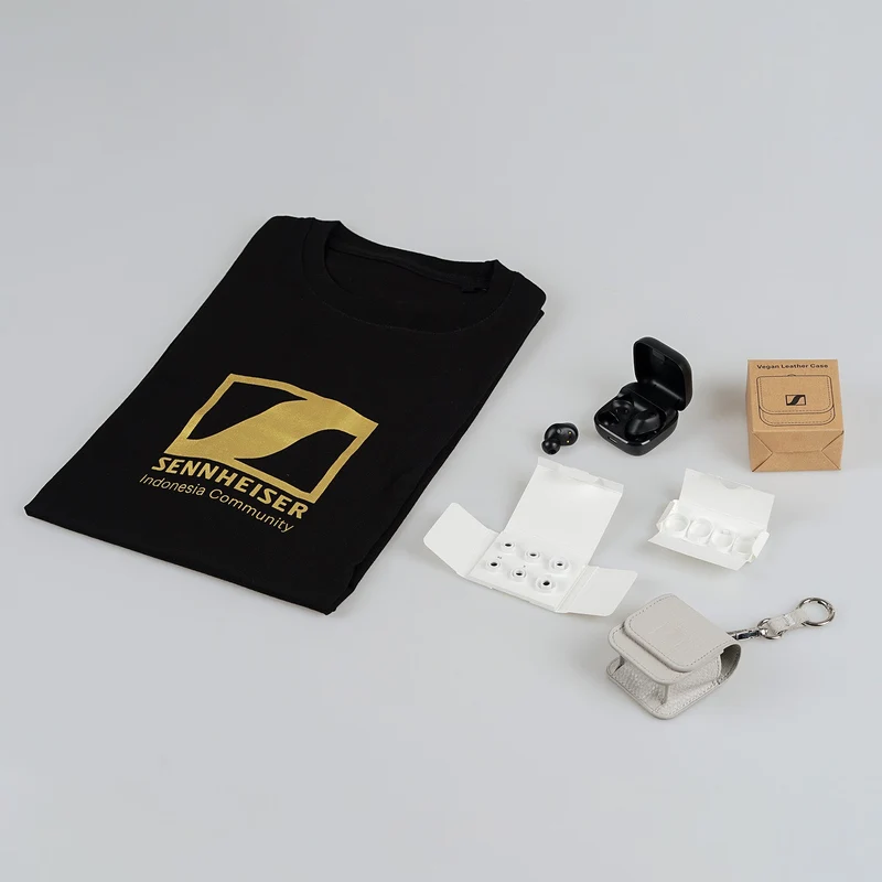 SENNHEISER T-Shirt Black Gold