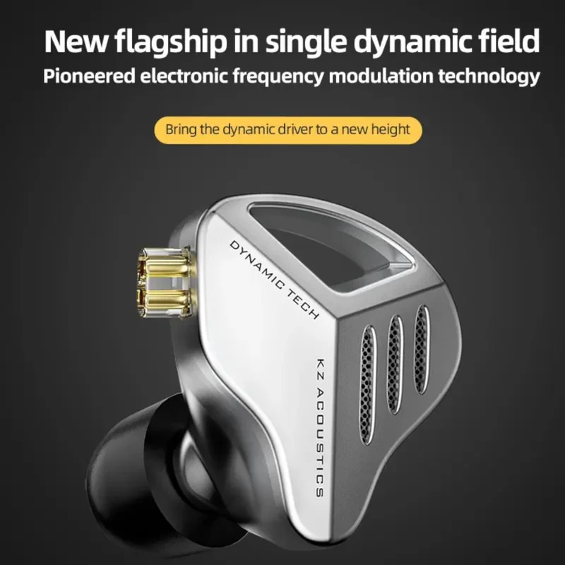 100% Original KZ ZVX High-End Professional HiFi In-Ear Kopfhörer Silber
