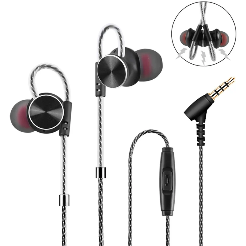 Premium Headset Kopfhörer QKZ-W3 12mm Treiber In-Ear-Headset Ohrhörer Magnetisch