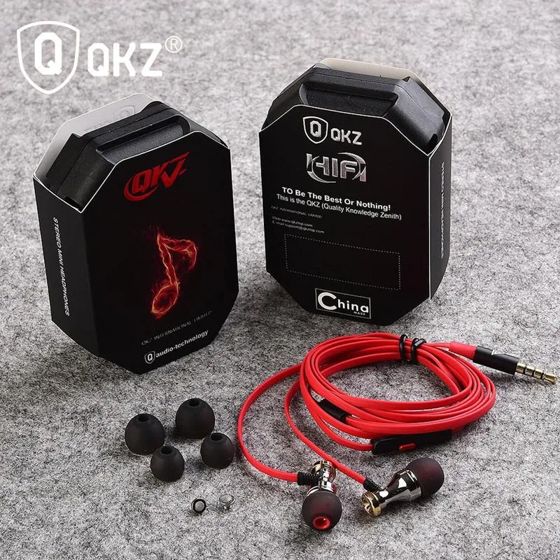 Premium Headset Kopfhörer QKZ-KD1 Pro HiFi In-Ear-Headset Ohrhörer