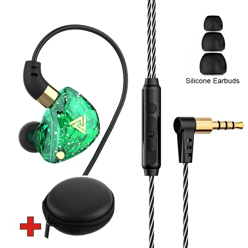 Premium Headset Kopfhörer QKZ SK8 HiFi In-Ear-Headset Ohrhörer + Hardcase