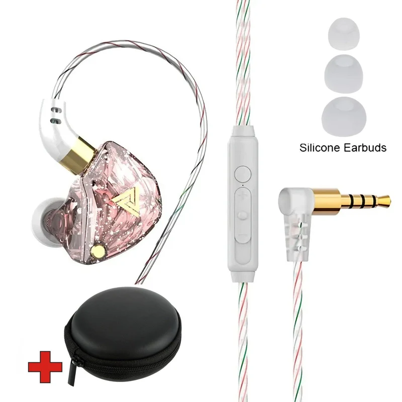 Premium Headset Kopfhörer QKZ SK8 HiFi In-Ear-Headset Ohrhörer + Hardcase