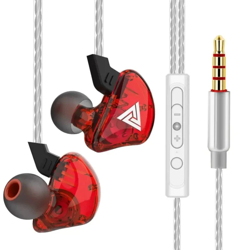 Premium Headset Kopfhörer QKZ CK5 HiFi In-Ear-Headset Ohrhörer + Hardcase