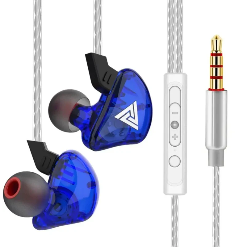Premium Headset Kopfhörer QKZ CK5 HiFi In-Ear-Headset Ohrhörer + Hardcase