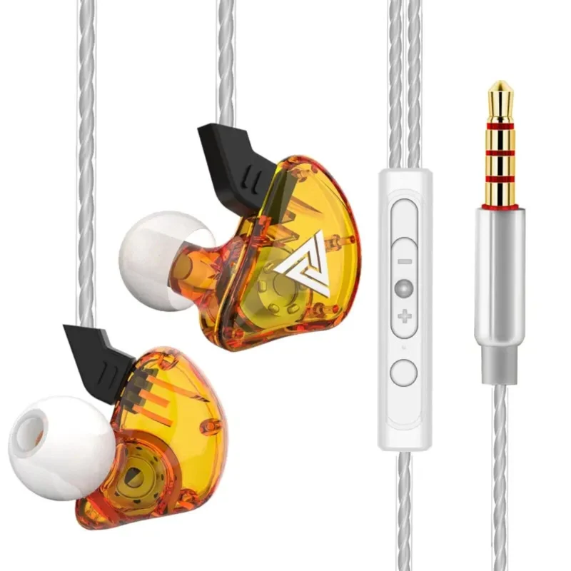 Premium Headset Kopfhörer QKZ CK5 HiFi In-Ear-Headset Ohrhörer + Hardcase