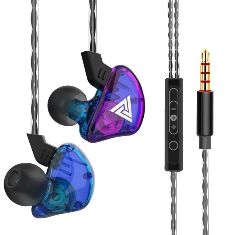 Premium Headset Kopfhörer QKZ CK5 HiFi In-Ear-Headset Ohrhörer + Hardcase