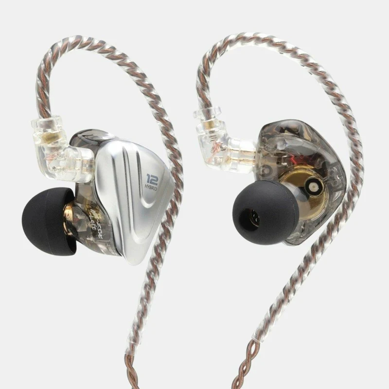 KZ ZSX Premium High-End Pro 12 Treiber HiFi In-Ear Kopfhörer Headset Black