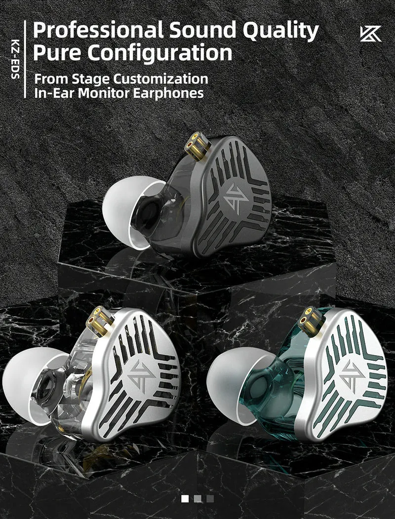 KZ EDS Premium Dynamic High-End HiFi In-Ear Kopfhörer Headset
