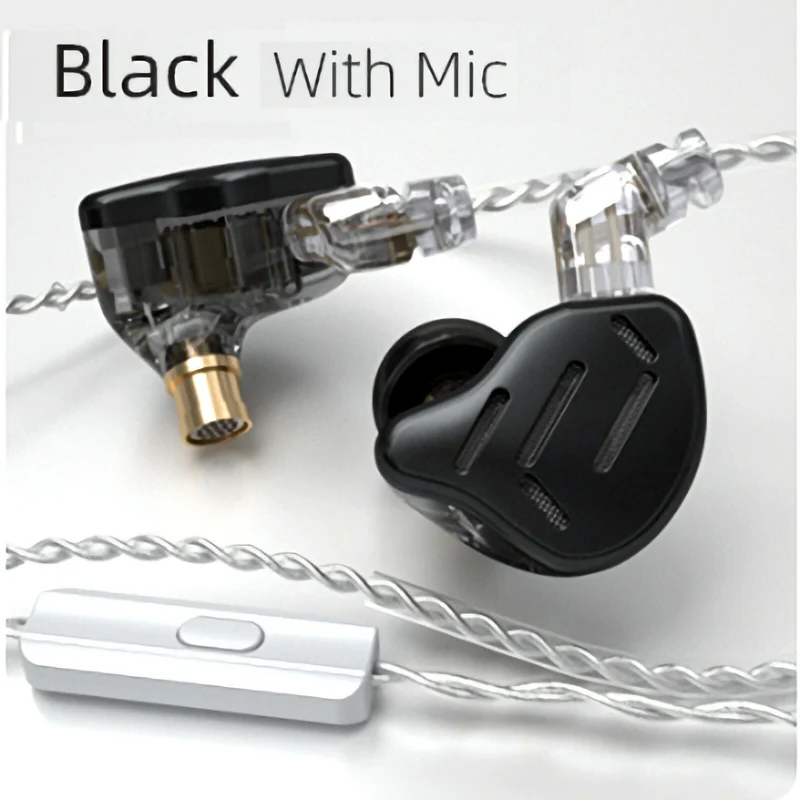 KZ ZAX Premium High-End Professional 16 Treiber HiFi In-Ear Kopfhörer Mic Black