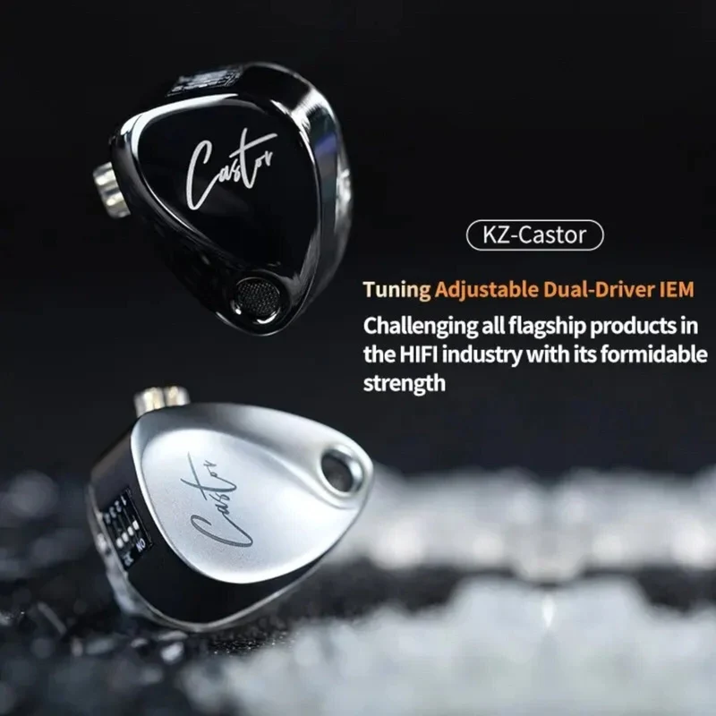 KZ Castor Premium High-End Professional In-Ear Kopfhörer Einstellbarer Bass