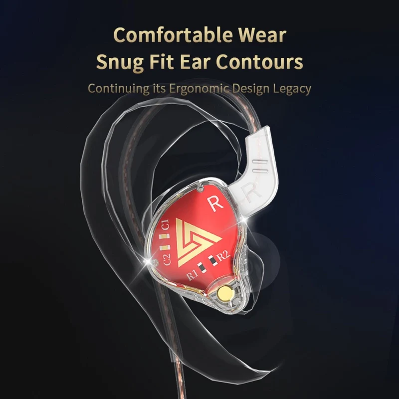 Premium Headset Kopfhörer QKZ-AKX Pro HiFi In-Ear-Headset Ohrhörer + Hardcase