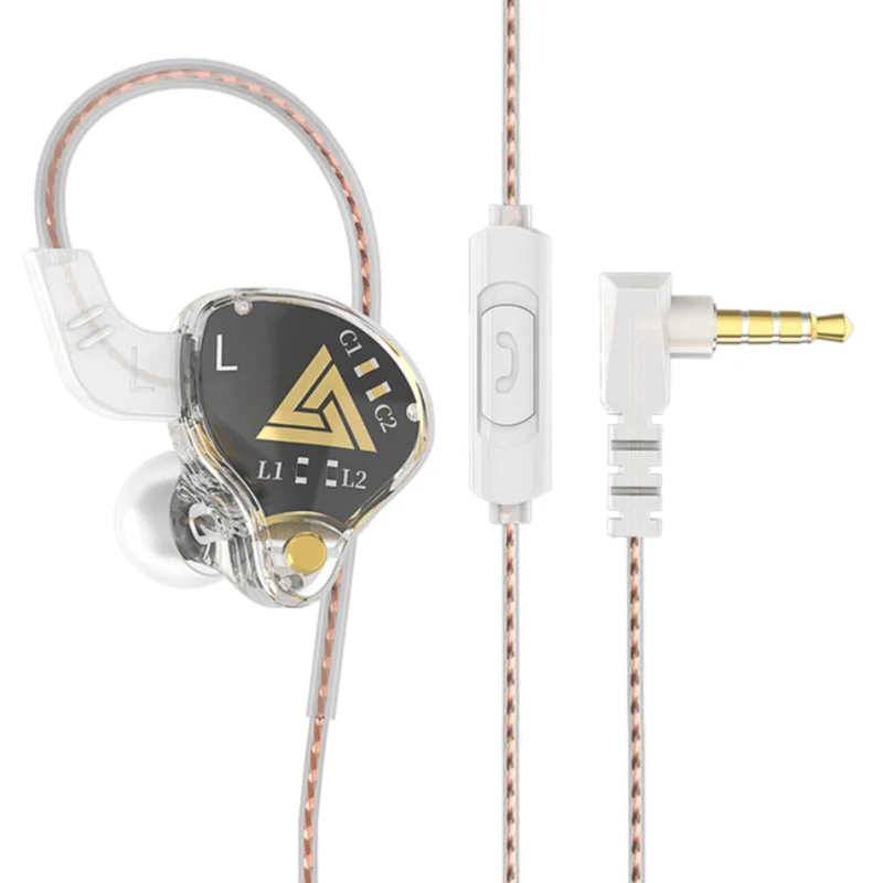 Premium Headset Kopfhörer QKZ-AKX Pro HiFi In-Ear-Headset Ohrhörer + Hardcase