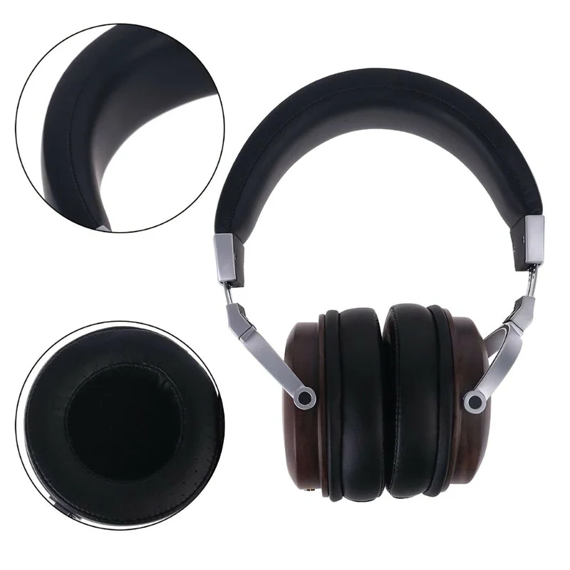 Premium Walnuss Holz Kopfhörer High End Headphone 50mm Treiber Super Klang B7-1