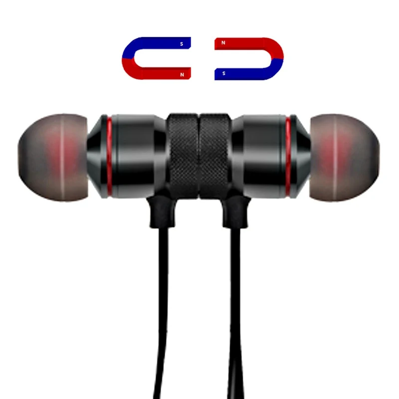 Bluetooth In Ear Kopfhörer Magnetisch Wireless Headset X9 Schwarz