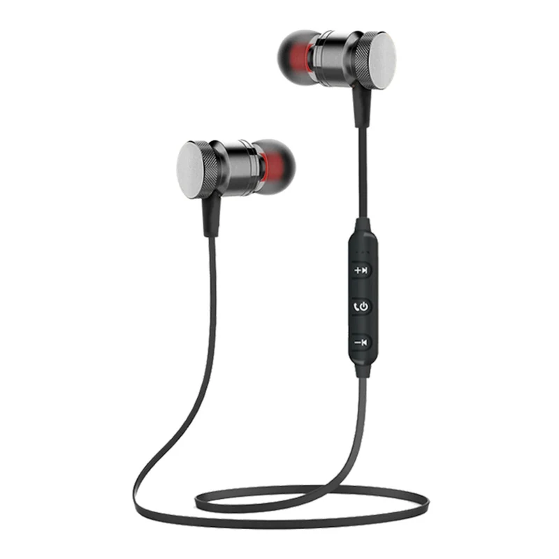 Bluetooth In Ear Kopfhörer Magnetisch Wireless Headset X9 Schwarz Gunmetal