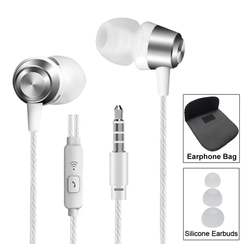 Super Bass In-Ear Kopfhörer Ohrhörer S3 Headset Earphone Headphone + PU-Tasche