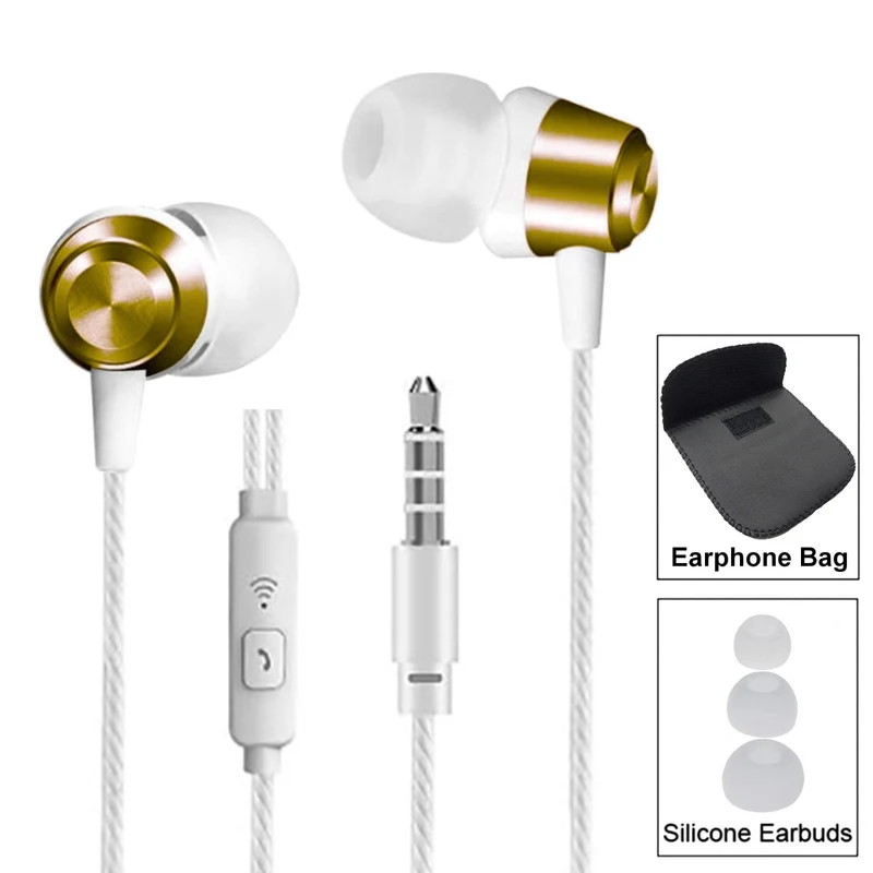 Super Bass In-Ear Kopfhörer Ohrhörer S3 Headset Earphone Headphone + PU-Tasche