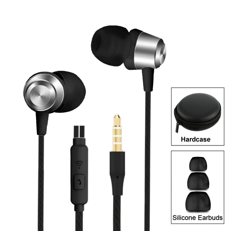 Super Bass In-Ear Kopfhörer Ohrhörer S3 Headset Earphone Headphone + PU-Tasche