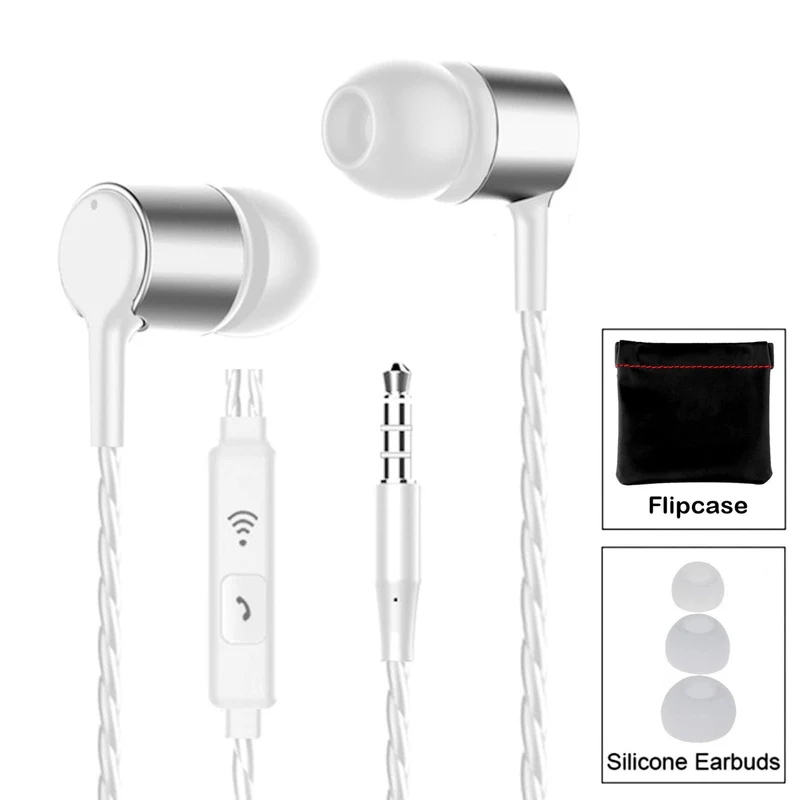 Super Bass In-Ear Kopfhörer Ohrhörer S24 Headset Earphone Headphone + PU-Tasche