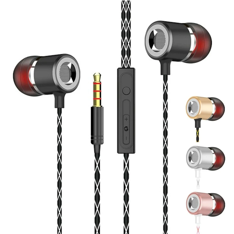 Super Bass In-Ear Kopfhörer Ohrhörer V12 Headset Earphone Headphone + PU-Tasche