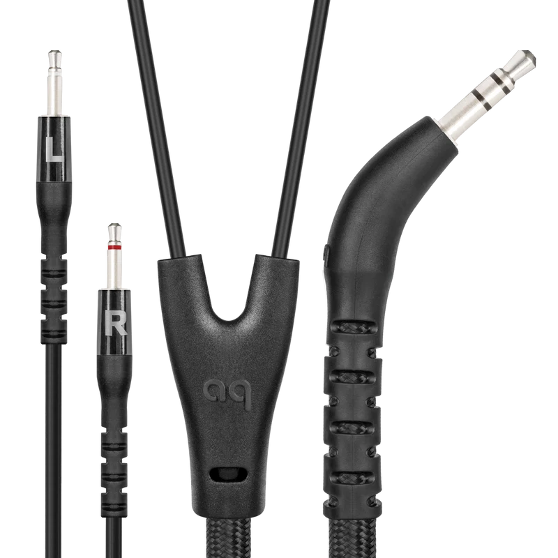 Audioquest NightBird Kopfhörer-Kabel 3,5mm auf 2x2,5 mm Klinke