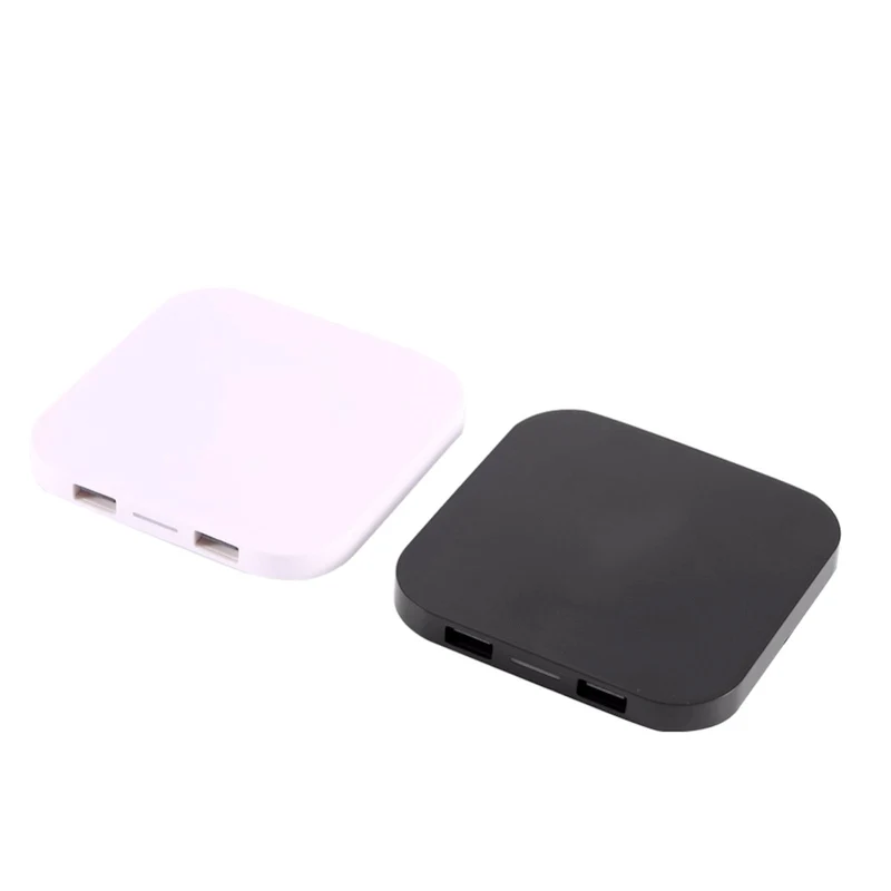 Wireless Charger Q8 Ladegerät Kabellos Ladestation QI 2 x USB für iPhone Samsung