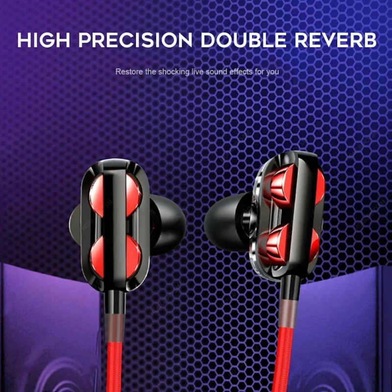 Super Bass In-Ear Doppeltreiber Kopfhörer X20 Ohrhörer Earphone Headset