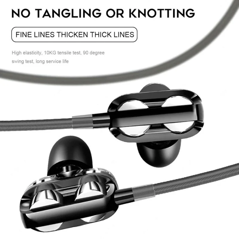 Super Bass In-Ear Doppeltreiber Kopfhörer X20 Ohrhörer Earphone Headset