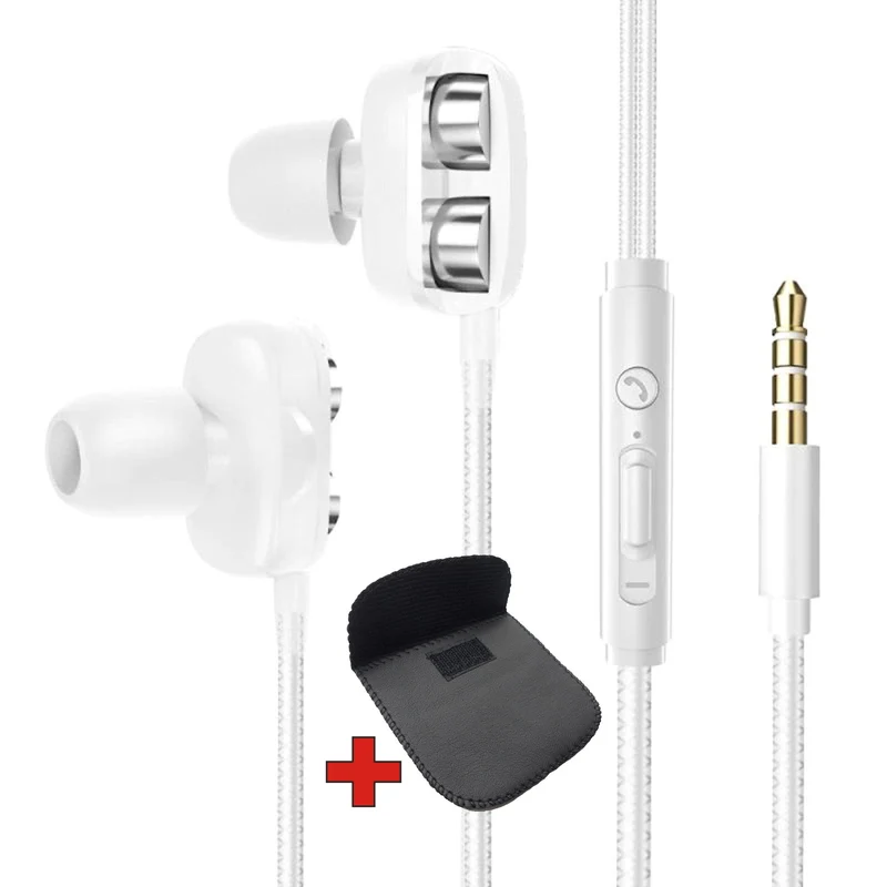 Super Bass In-Ear Doppeltreiber Kopfhörer X20 Ohrhörer Earphone Headset