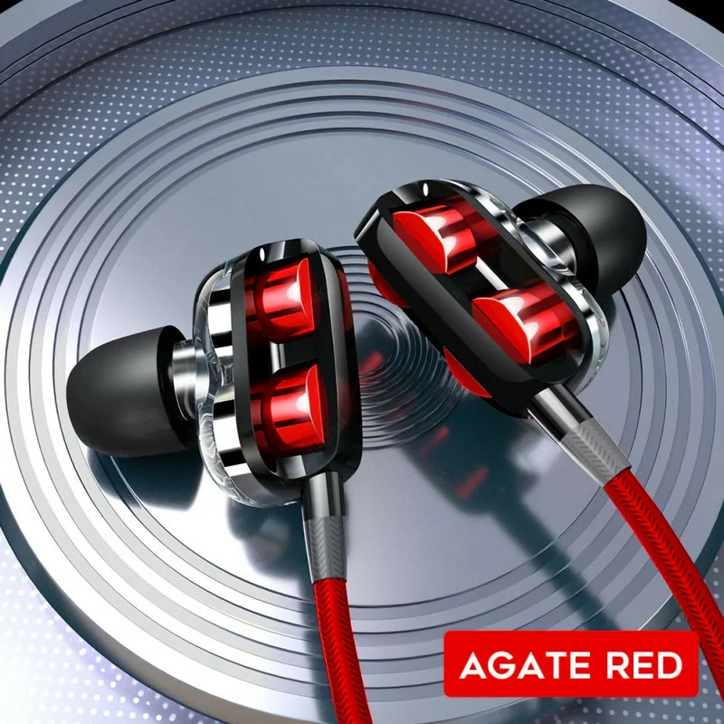 Super Bass In-Ear Doppeltreiber Kopfhörer X20 Ohrhörer Earphone Headset