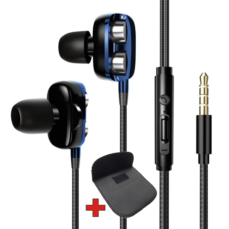 Super Bass In-Ear Doppeltreiber Kopfhörer X20 Ohrhörer Earphone Headset