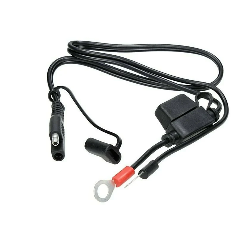 Anschlusskabel mit SAE 72 Stecker und 8mm Ösen, Motorrad Nachrüstsatz Geräte