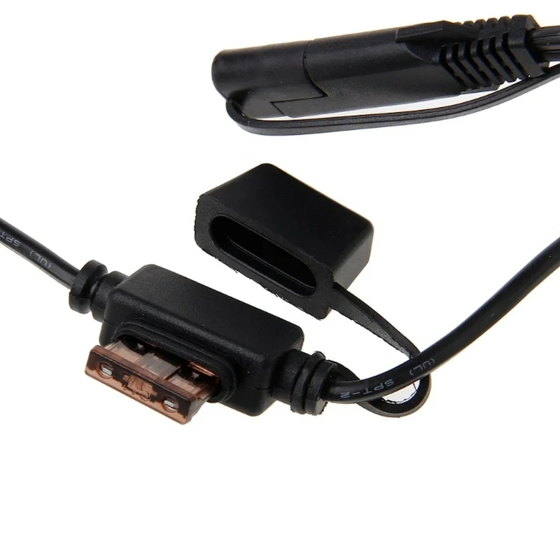 Anschlusskabel mit SAE 72 Stecker und 8mm Ösen, Motorrad Nachrüstsatz Geräte