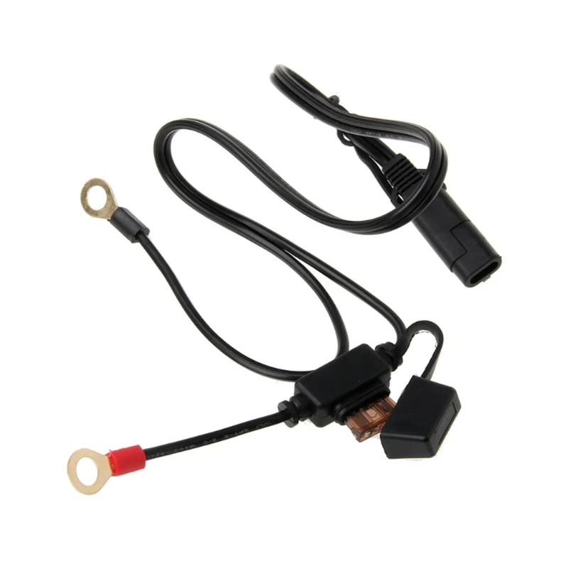 Anschlusskabel mit SAE 72 Stecker und 8mm Ösen, Motorrad Nachrüstsatz Geräte