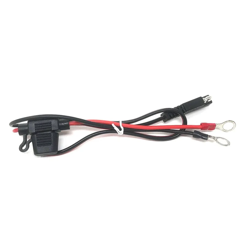 Anschlusskabel mit SAE 72 Stecker und 10mm Ösen, Motorrad Nachrüstsatz Geräte
