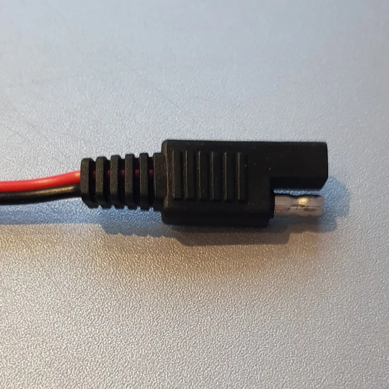 Anschlusskabel mit SAE 72 Stecker und 10mm Ösen, Motorrad Nachrüstsatz Geräte