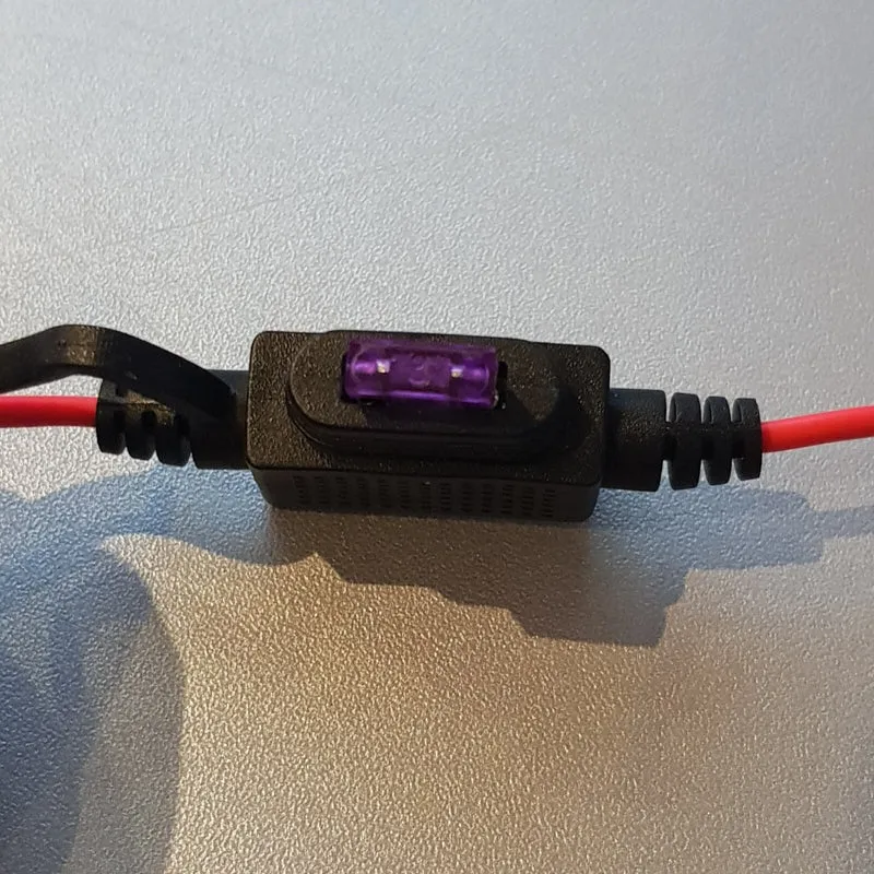 Anschlusskabel mit SAE 72 Stecker und 10mm Ösen, Motorrad Nachrüstsatz Geräte