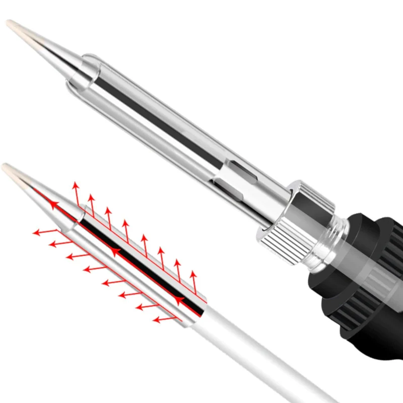 60W Lötkolben Einstellbare Temperatur von 200-450 Grad Soldering Iron Kit