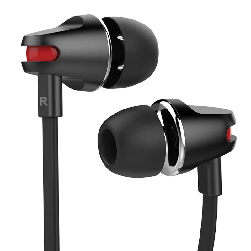 Super Bass In-Ear Kopfhörer Headset JV23 Schwarz Megabass für Samsung, LG, HTC