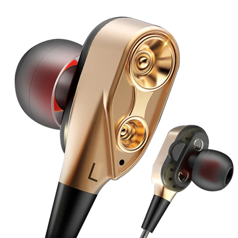 Super Bass In-Ear Doppeltreiber Kopfhörer DT-N12 Ohrhörer Earphone Headset Bag