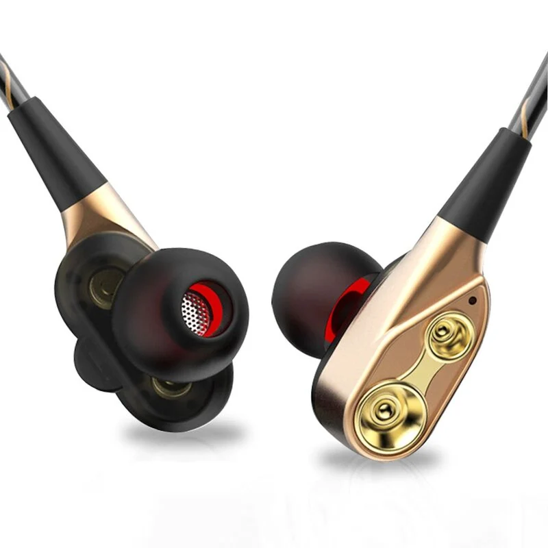 Super Bass In-Ear Doppeltreiber Kopfhörer DT-N12 Ohrhörer Earphone Headset Bag