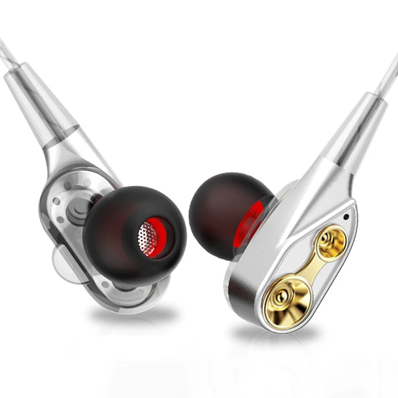 Super Bass In-Ear Doppeltreiber Kopfhörer DT-N12 Ohrhörer Earphone Headset Bag
