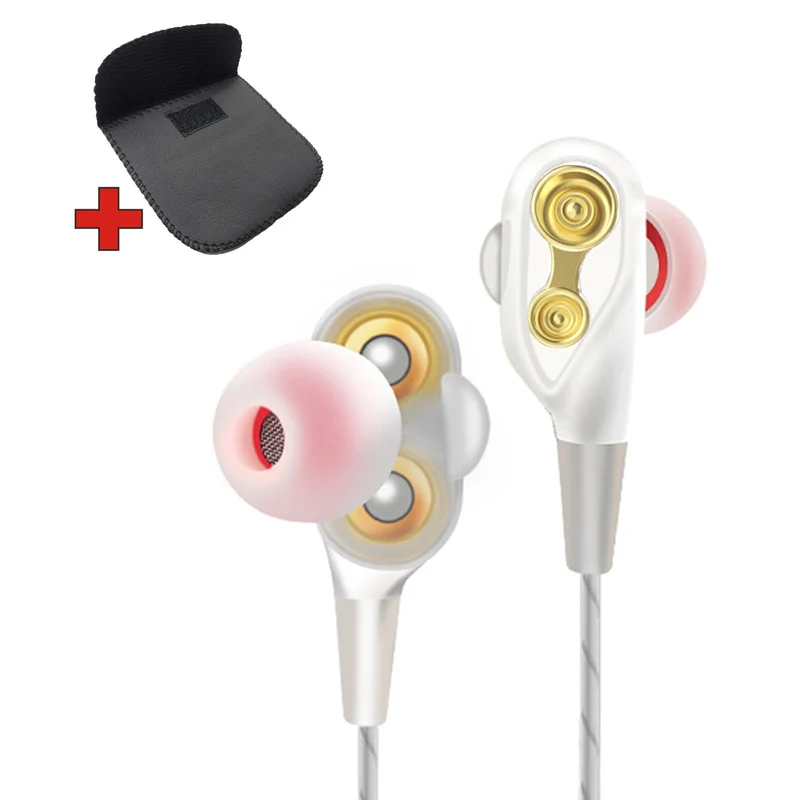 Super Bass In-Ear Doppeltreiber Kopfhörer DT-N12 Ohrhörer Earphone Headset Bag