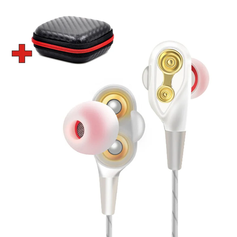 Super Bass In-Ear Doppeltreiber Kopfhörer DT-N12 Ohrhörer Earphone Headset Bag